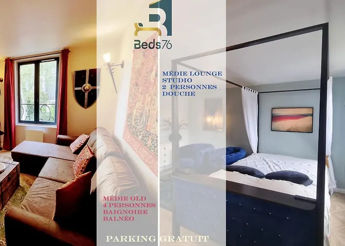 2 Appt Médiélounge Ou Médiéold, Parking Vue Magnifique Par Beds76